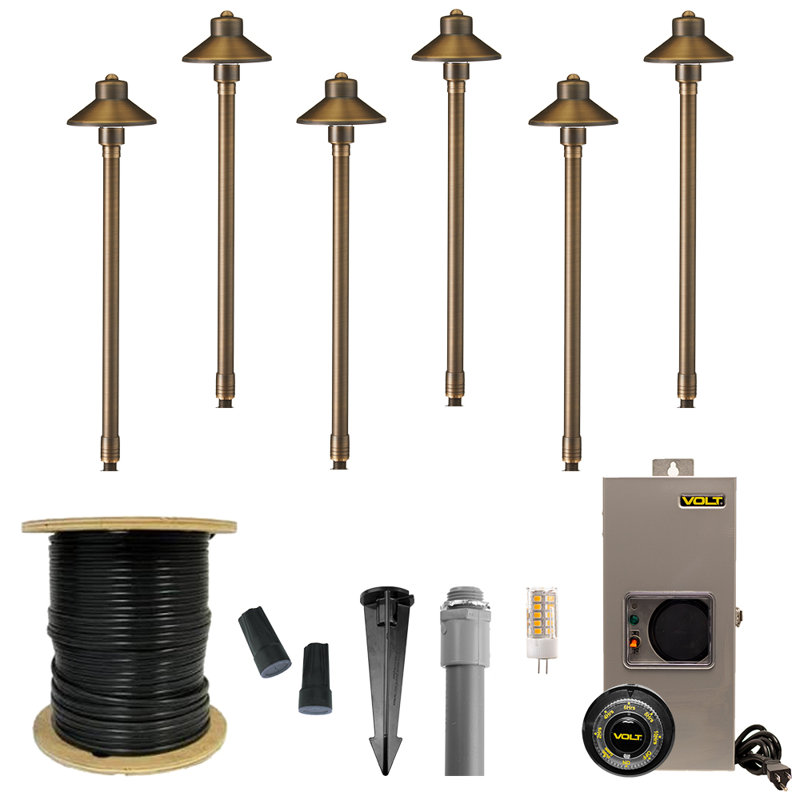 VOLT Lighting Low Voltage Hardwired Pathway Light Pack & Reviews